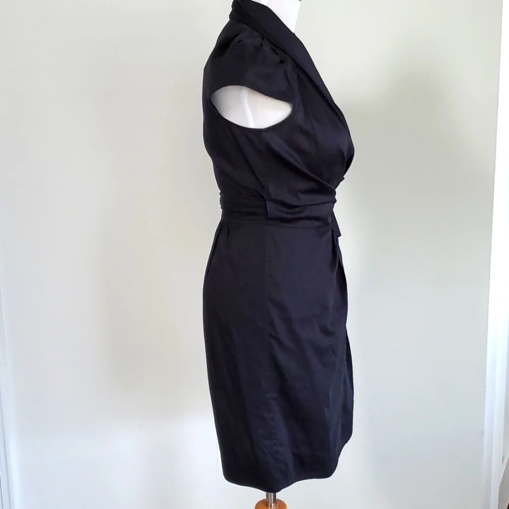 Diane Von Furstenberg Vern Wrap Dress Black - Picture 4 of 8